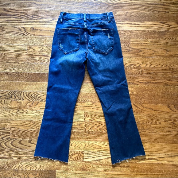 Nancy Rose Emma Mini Flare Cropped Jeans Size 28 Denim - Picture 4 of 7